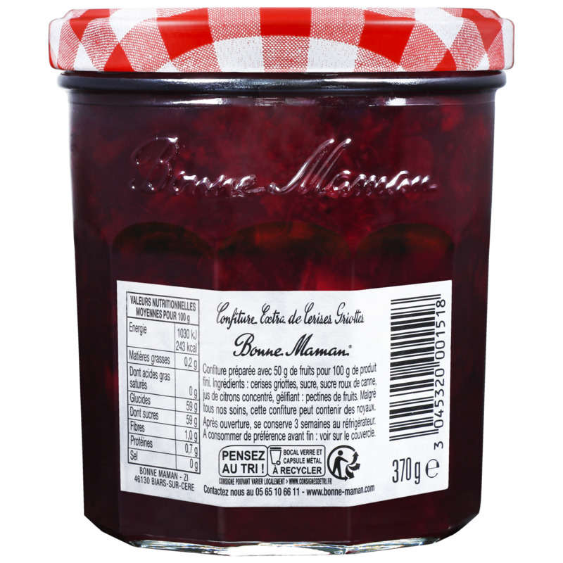 Bonne Maman Morello Cherry Jam 370G