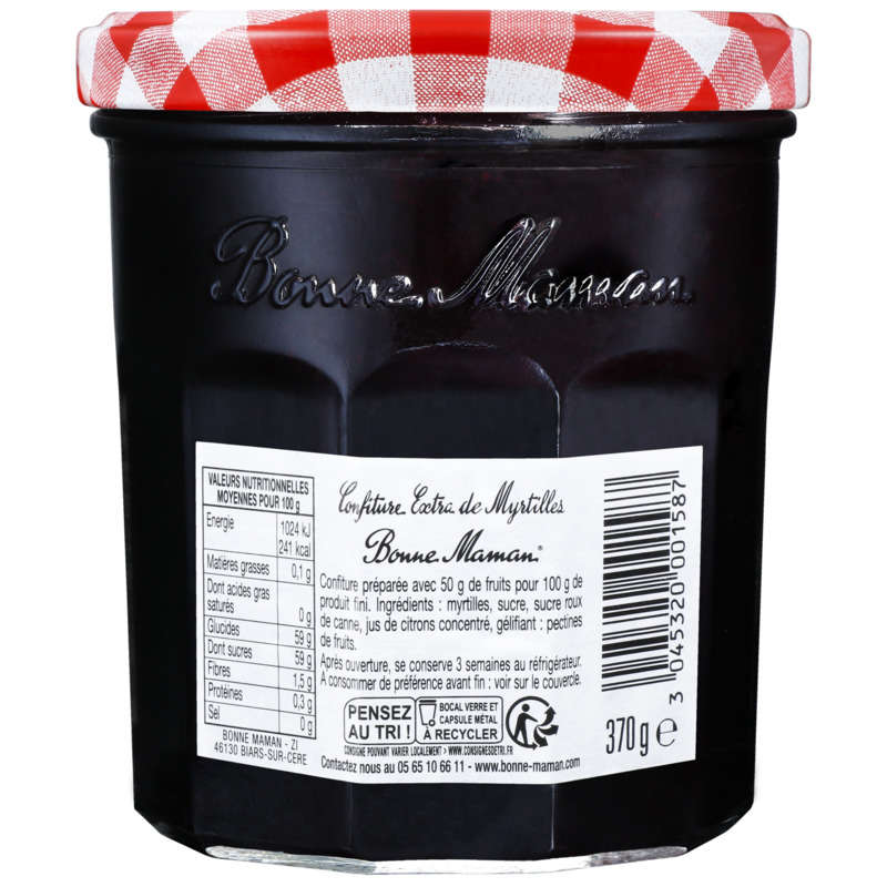 Bonne Maman Wild Blueberry Jam 370g