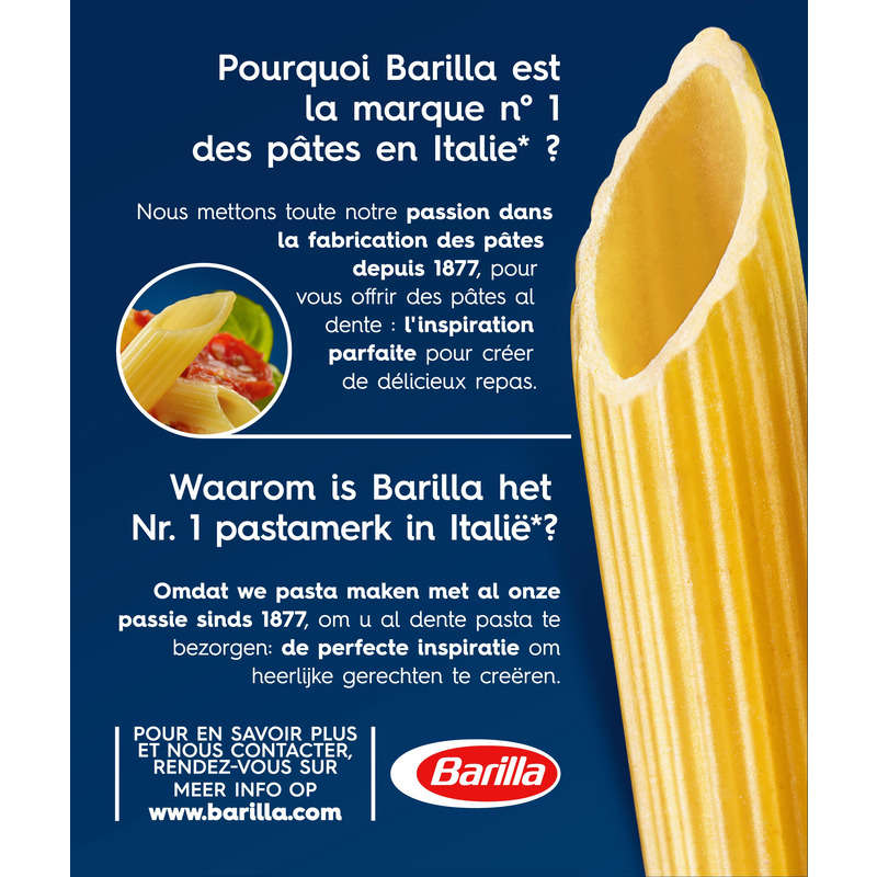 Barilla Penne Rigate Pasta 500g