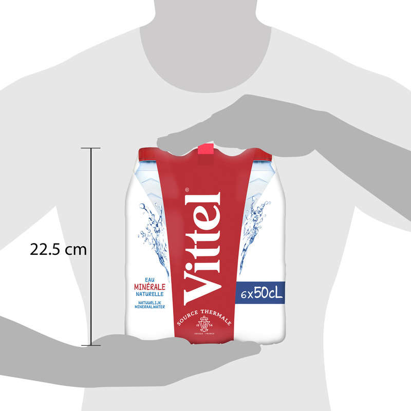 Vittel eau minérale naturelle pack de 6x50cl