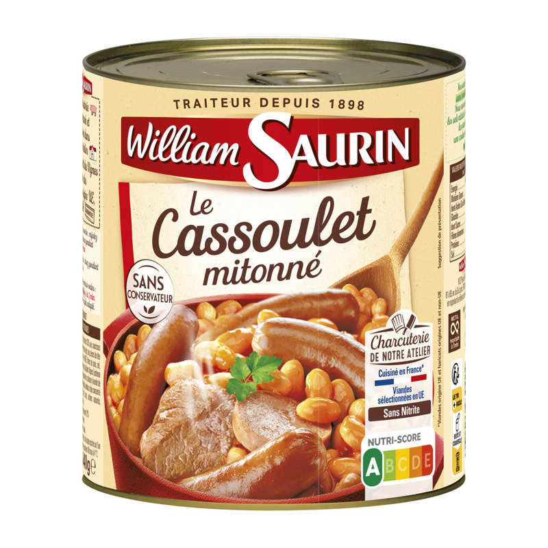 William Saurin Le cassoulet mitonné 840g