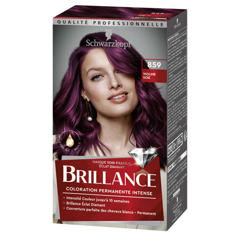 Schwarzkopf Brillance Coloration Cheveux Violine Soie 859