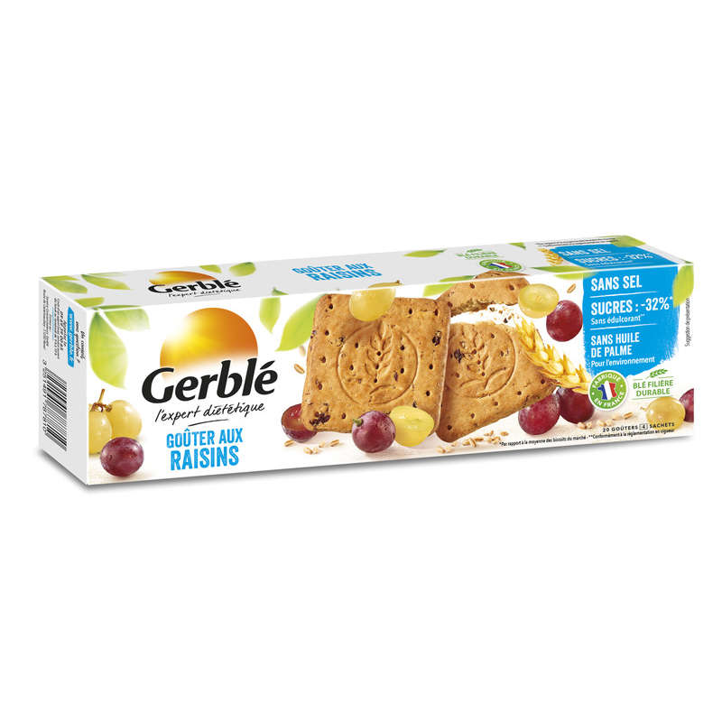 Gerblé Goûter aux raisins, sans sel ajouté 360g