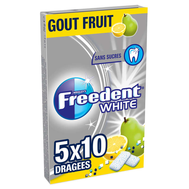 Freedent Chewing-Gum Au Goût De Fruit, Sans Sucres 70G